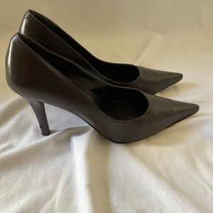 Michael Shannon, Size 8, Brown Pointed Stiletto Heels